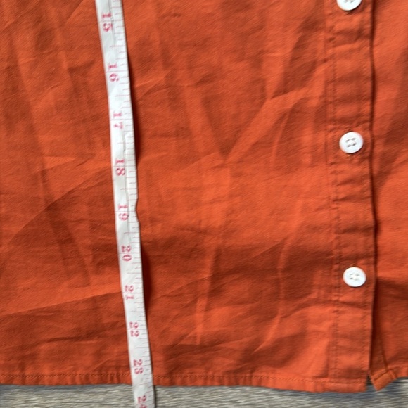 Faherty Orange Blouse - Picture 11 of 11
